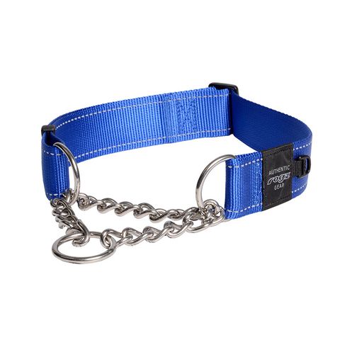 Rogz Utility Control Collar Chain Blue Xxlge