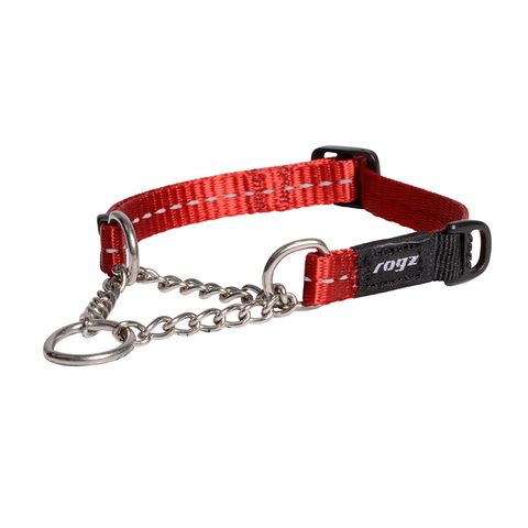 Rogz Utility Control Collar Chain Red Sml