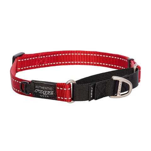 Rogz Utility Control Collar Web Red Lge