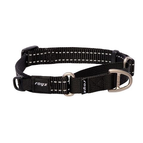 Rogz Utility Control Collar Web Black Med