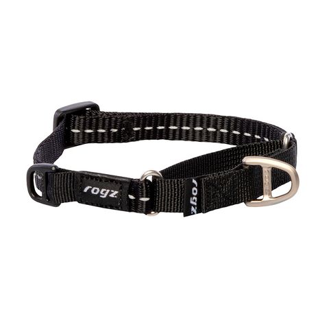 Rogz Utility Control Collar Web Black Sml