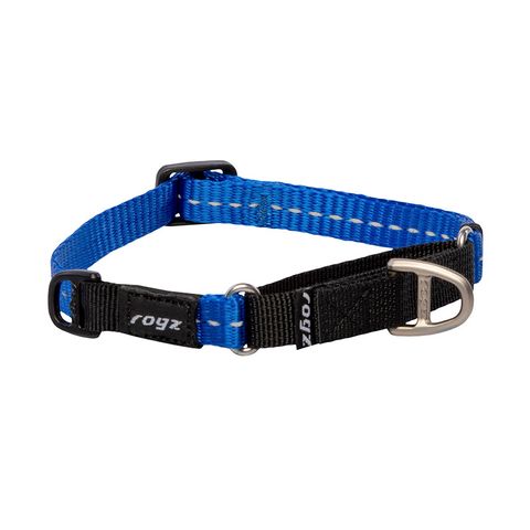 Rogz Utility Control Collar Web Blue Sml