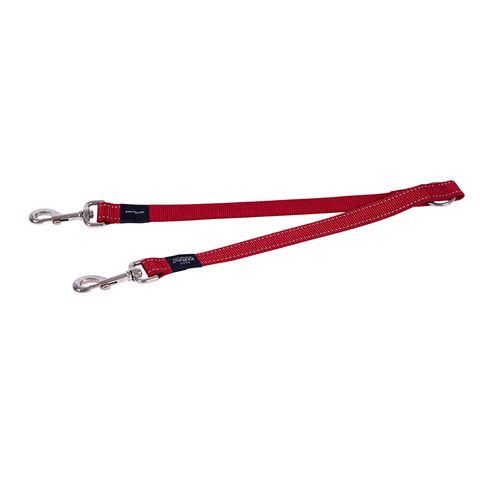 Rogz Utility Double-Split Lead Red Xlge