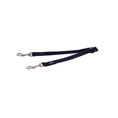 Rogz Utility Double-Split Lead Black Lge