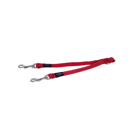 Rogz Utility Double-Split Lead Red Lge