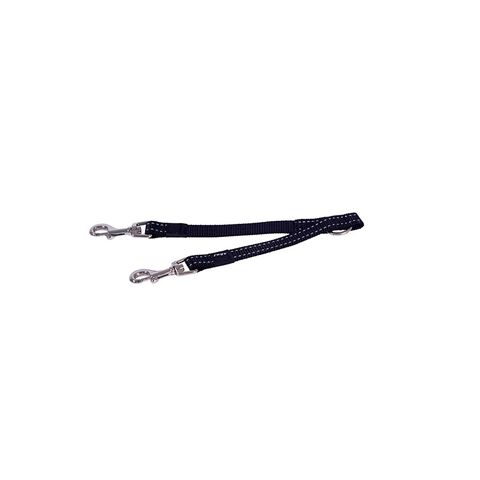 Rogz Utility Double-Split Lead Black Med