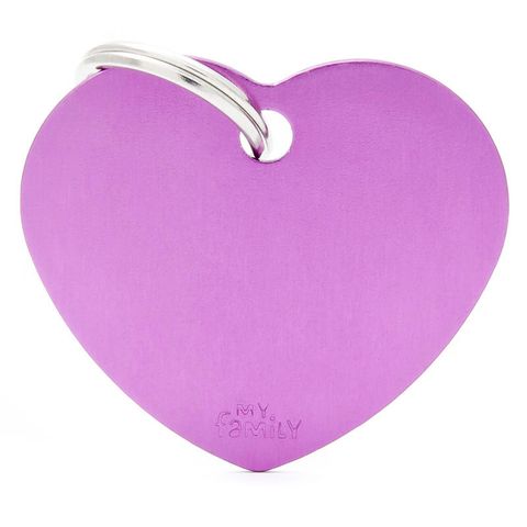 My Family Basic Heart Purple Lge