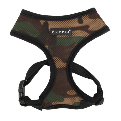 Puppia Soft Harness Camo Med