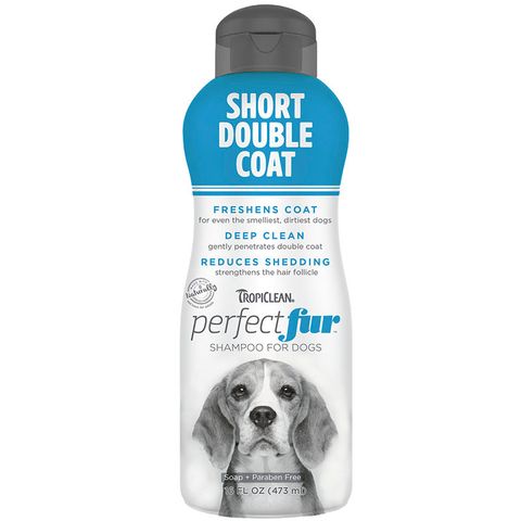 TropiClean PerfectFur Shampoo for Short Double Coat 473mL