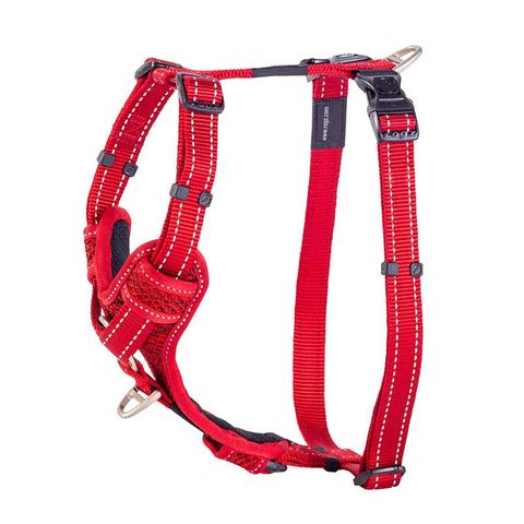 Rogz Control Harness Red Lge