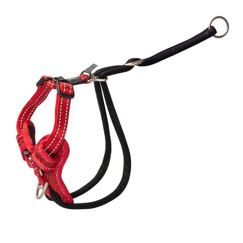 Rogz Utility Stop-Pull Harness Red Med