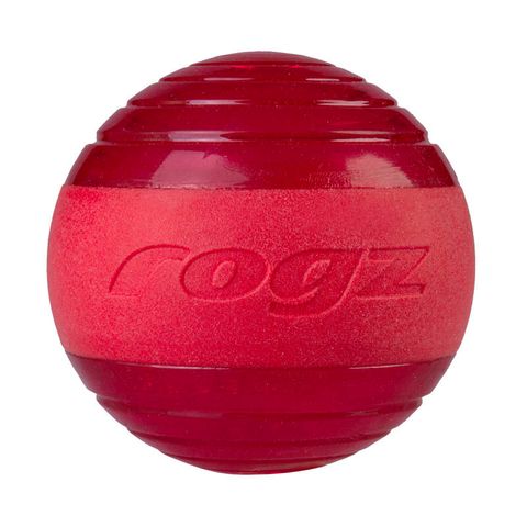 Rogz Squeekz Fetch Ball Red