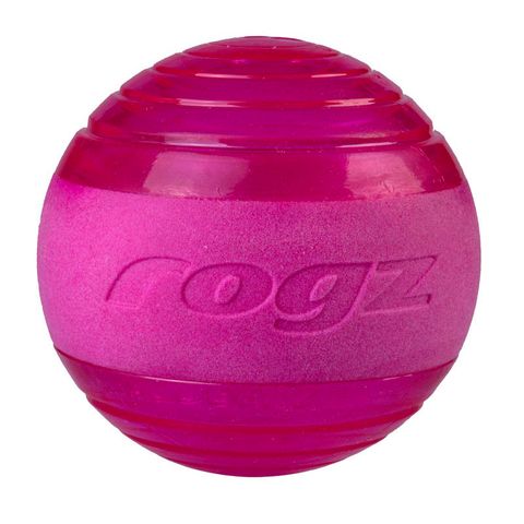 Rogz Squeekz Fetch Ball Pink