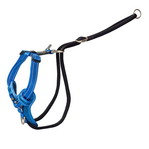 Rogz Utility Stop-Pull Harness Blue Lge