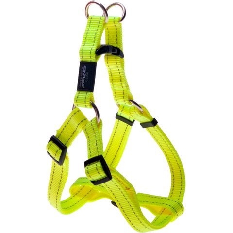 Rogz Utility Step-In Harness Dayglo Yellow Lge