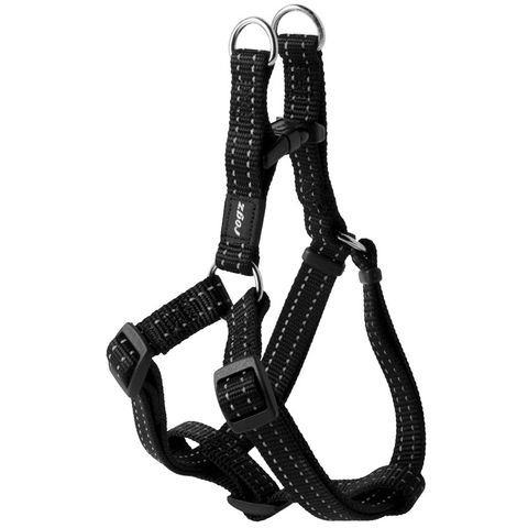 Rogz Classic Step-In Harness Black Med