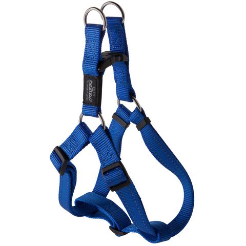 Rogz Utility Step-In Harness Blue Lge