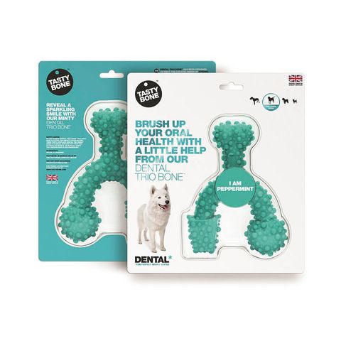 Tasty Bone Nylon Dental Trio Bone For Dogs