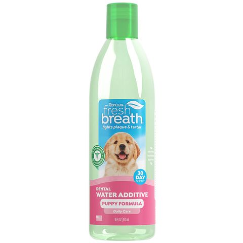 TropiClean Fresh Breath Dental Water Additive for Puppies 473mL