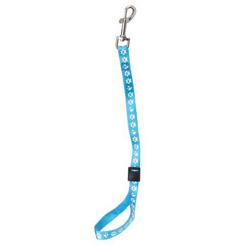 Groom Professional Amoz Pro Noose Plastic Locking Slider Paw Print Blue 40cm