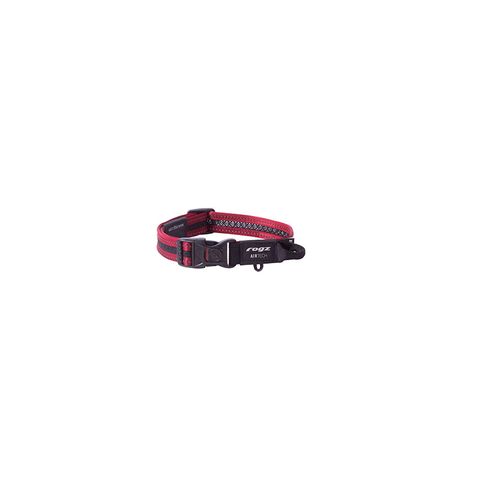 Rogz AirTech Classic Collar Rock Red Med