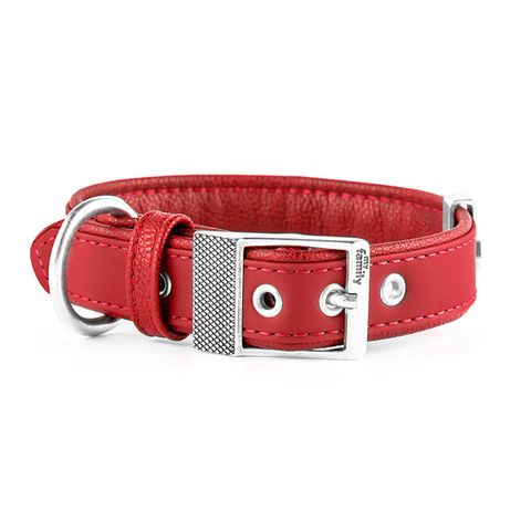 My Family Bilbao Faux Leather Collar Red Xxxlge