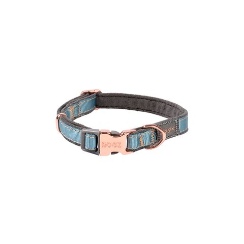 My Family Tucson Leather Collar Blue Lge