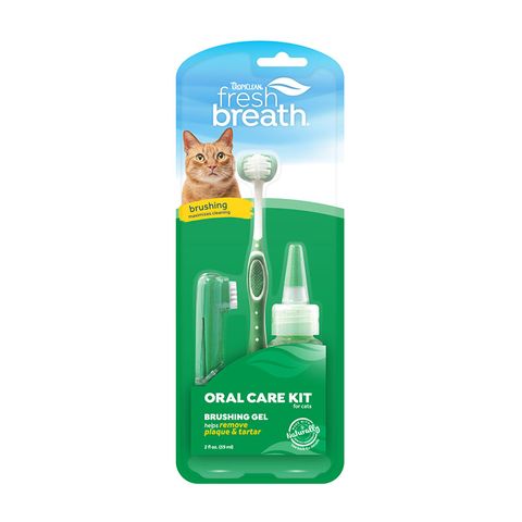 Tropiclean Fresh Breath Oral Care Kit for Cats