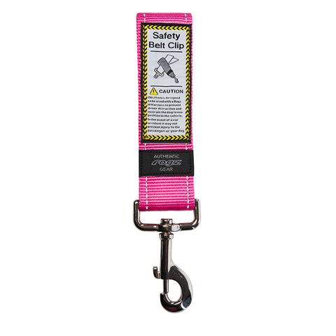 Rogz Utility Car-Safe Seat Belt Clip Pink