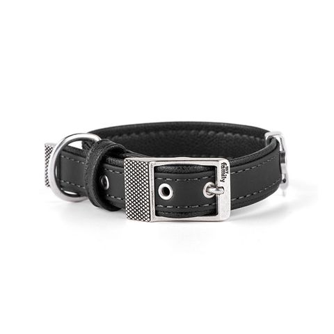 My Family Bilbao Faux Leather Collar Black Sml