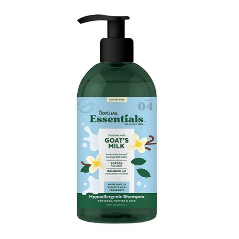 TropiClean Essentials Goat's Milk Shampoo 473mL