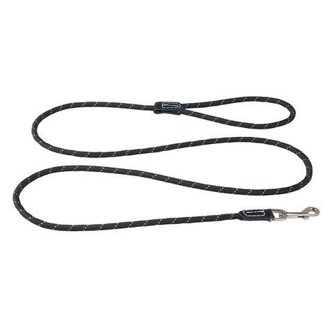 Rogz Classic Rope Lead Black 1.8m 9mm Med
