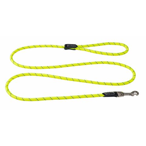 Rogz Classic Rope Lead Yellow 1.8m 9mm Med