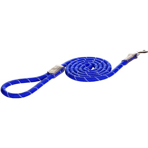 Rogz Classic Rope Lead Blue 1.8m 12mm Lge