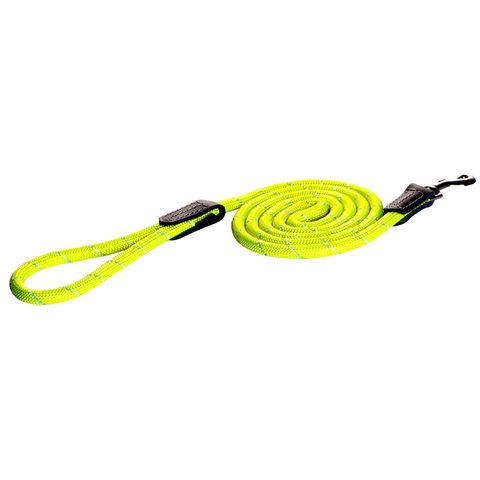 Rogz Classic Rope Lead Yellow 1.8m 12mm Lge