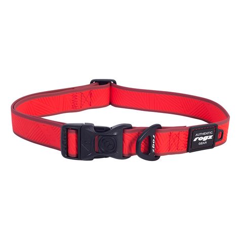 Rogz Amphibian Classic Collar Red Xlge