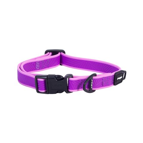 Rogz Amphibian Classic Collar Purple Med