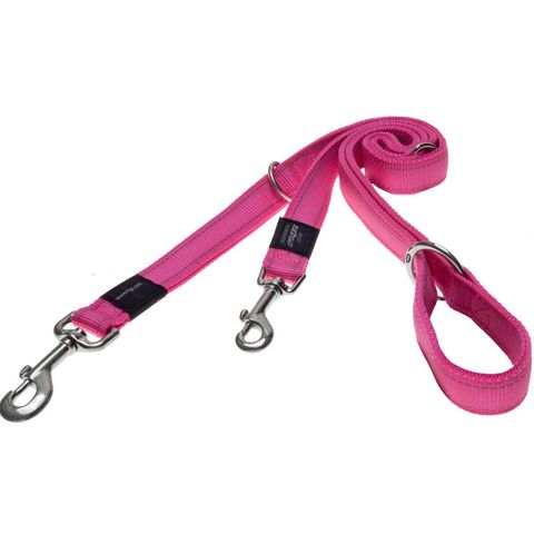 Rogz Specialty Multi-Lead Pink Lge