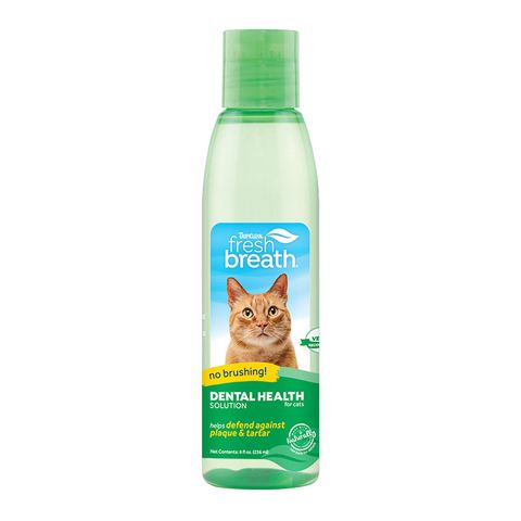 TropiClean Fresh Breath Dental Health Solution for Cats 236mL