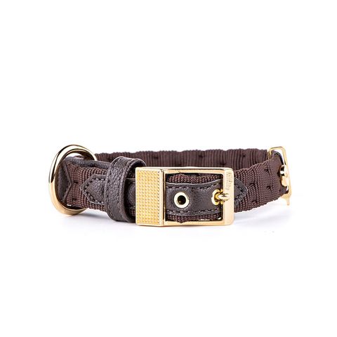 My Family Milano Nylon Collar Brown Med