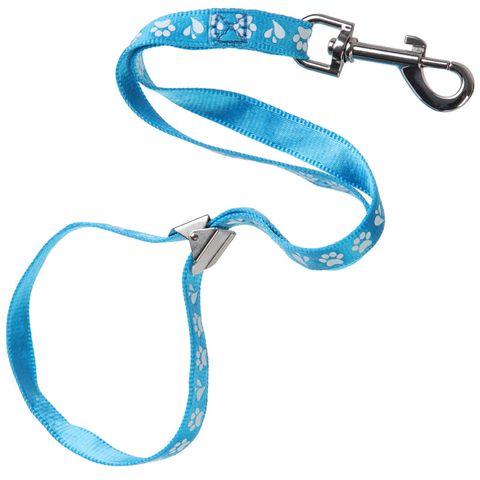 Groom Professional Ajax Pro Noose Metal Slider Paw Print Cyan Blue 42cm