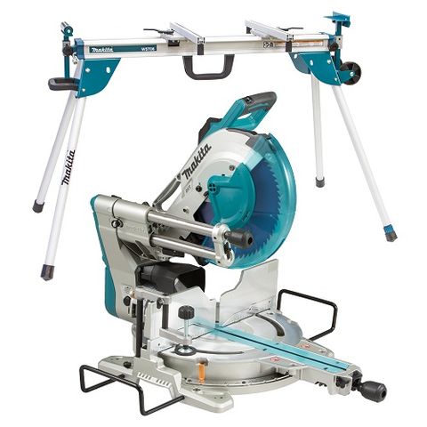 MAKITA 305MM SLIDE COMPOUND SAW WITH STAND
