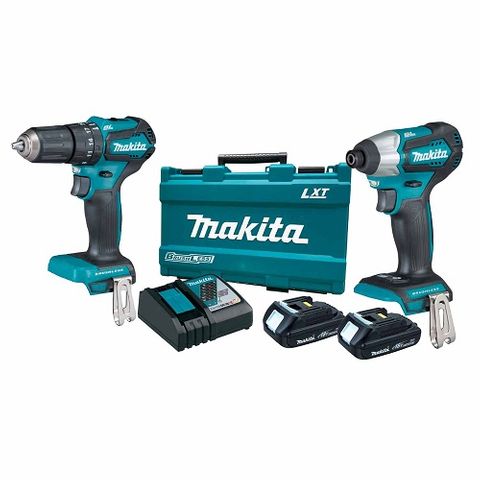MAKITA 18V SUB-COMPACT CORDLESS BRUSHLESS 2PC HAMMER DRILL DRIVER / IMPACT DRIVE