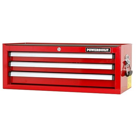 POWERBUILT 3 DRAWER TOOL CHEST - RACING SERIES RED