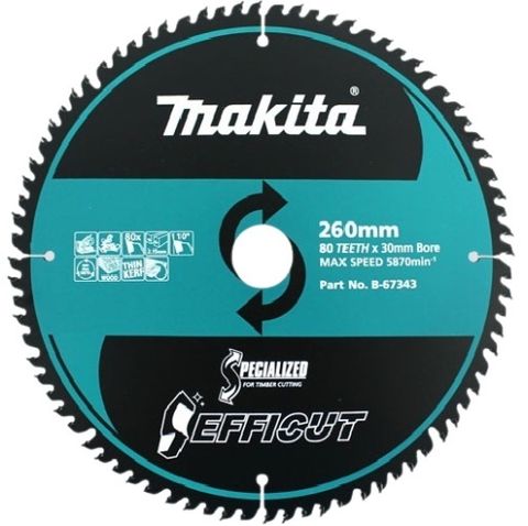 MAKITA EFFICUT 260 X 80T WOOD