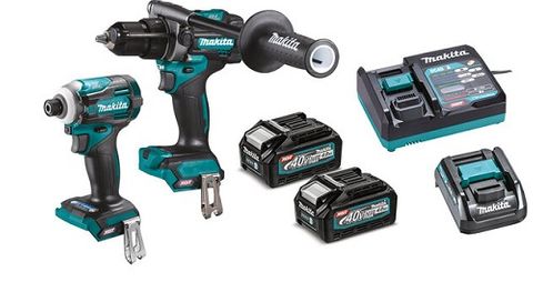 MAKITA 40V MAX XGT BL 2PCS KIT IMPACT DRIVER + HAMMER DRIVER DRILL 4AH