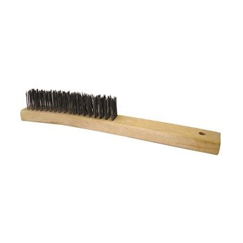 JOSCO BRUSH HAND 4R S/S WOOD LONG HANDLE