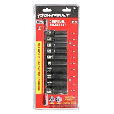 P/B 1/2dr 10pc IMPACT BIT SET