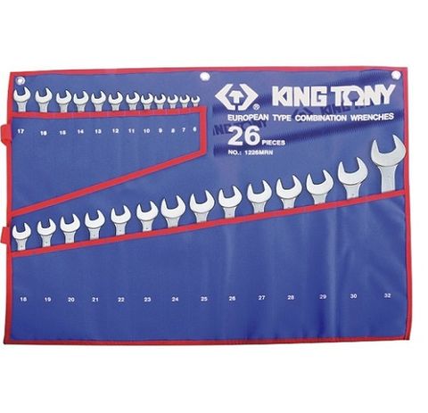 KING TONY 26PC ROE WRENCH SET TET POUCH 6-32mm