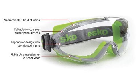 ESKO G-MAX SILICONE SEAL HI-IMPACT GOGGLE